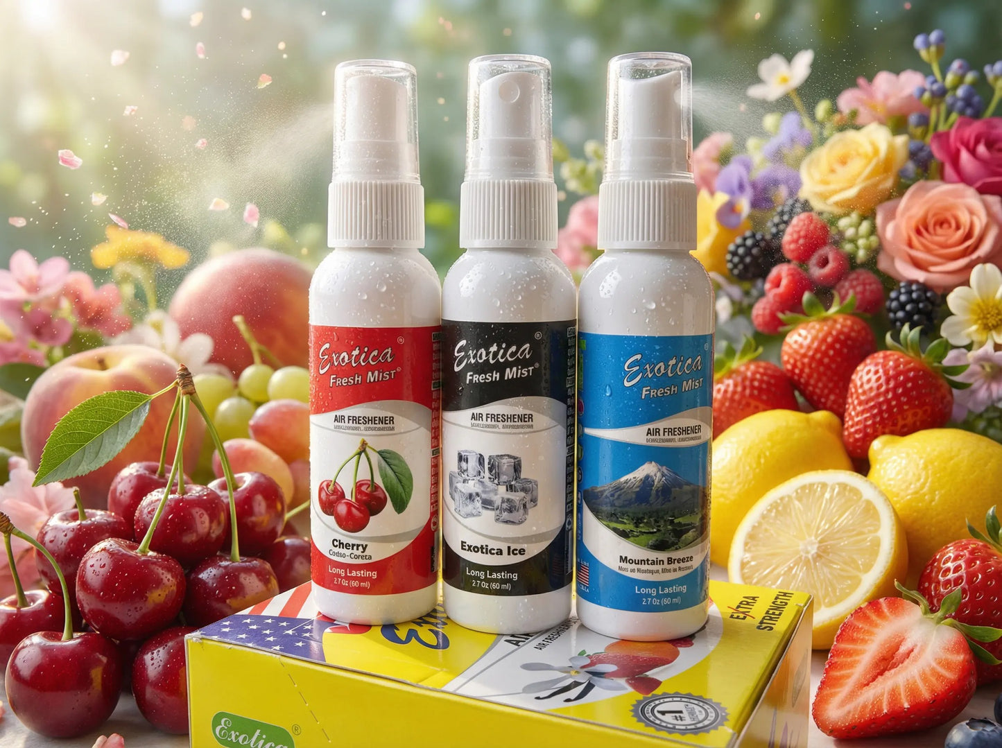 AROMATIZANTE EXOTICA FRESH MIST 2 ONZ SPRAY VARIOS AROMAS