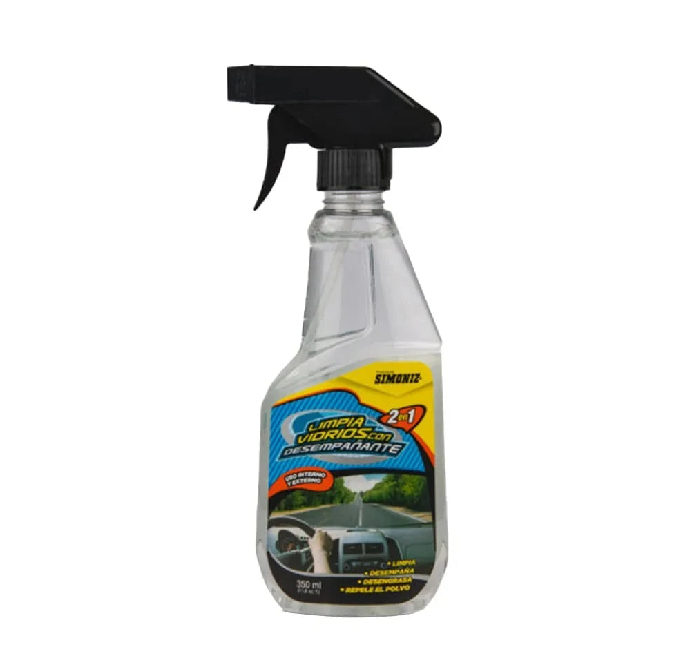 SIMONIZ LIMPIA VIDRIOS 350ML CON DESEMPAÑANTE 2 EN 1